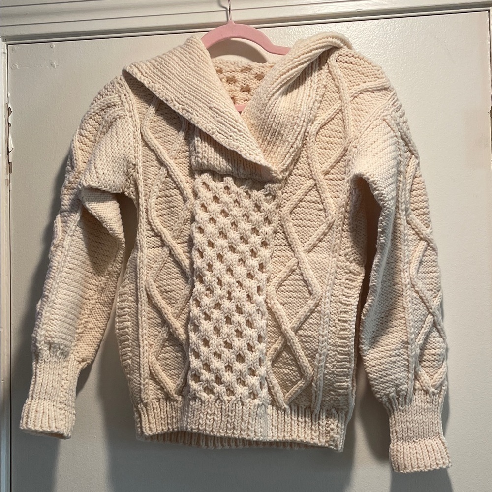 Cozy Cream Cable Knit Sweater